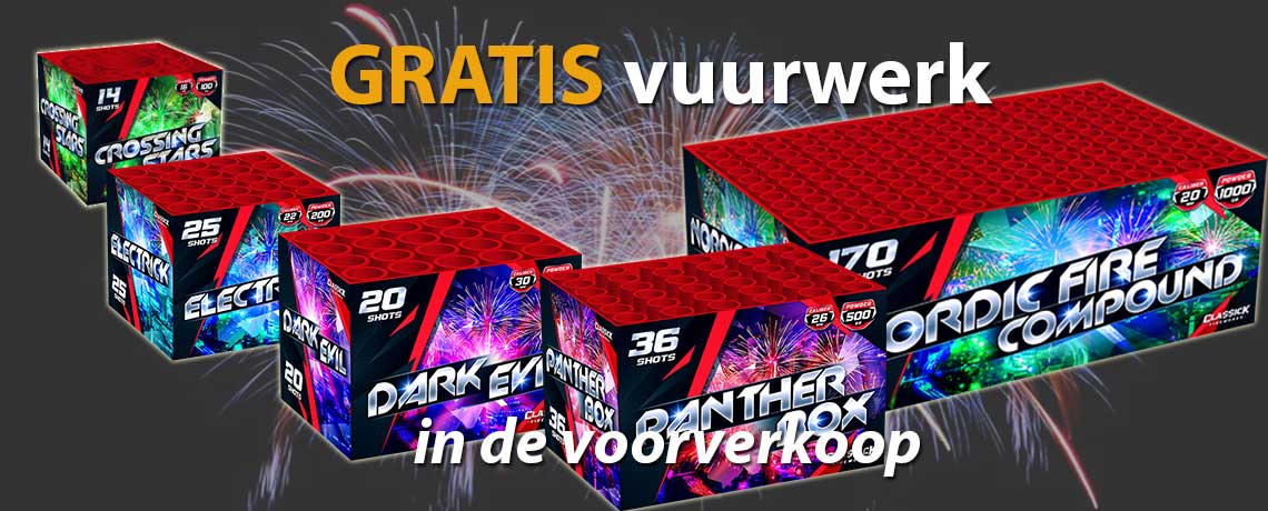 Dit jaar weer gratis producten vanaf bepaalde bedragen in de voorverkoop!