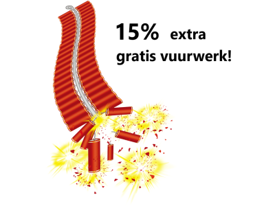 Gratis 15% extra vuurwerk - Kees Vuurwerk Papendrecht